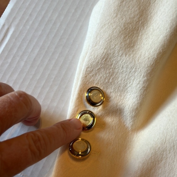 VTG-ESCADA Margaretha ley-12(44)-cream-angora wool blend, lined, blazer/jacket. - Picture 15 of 16